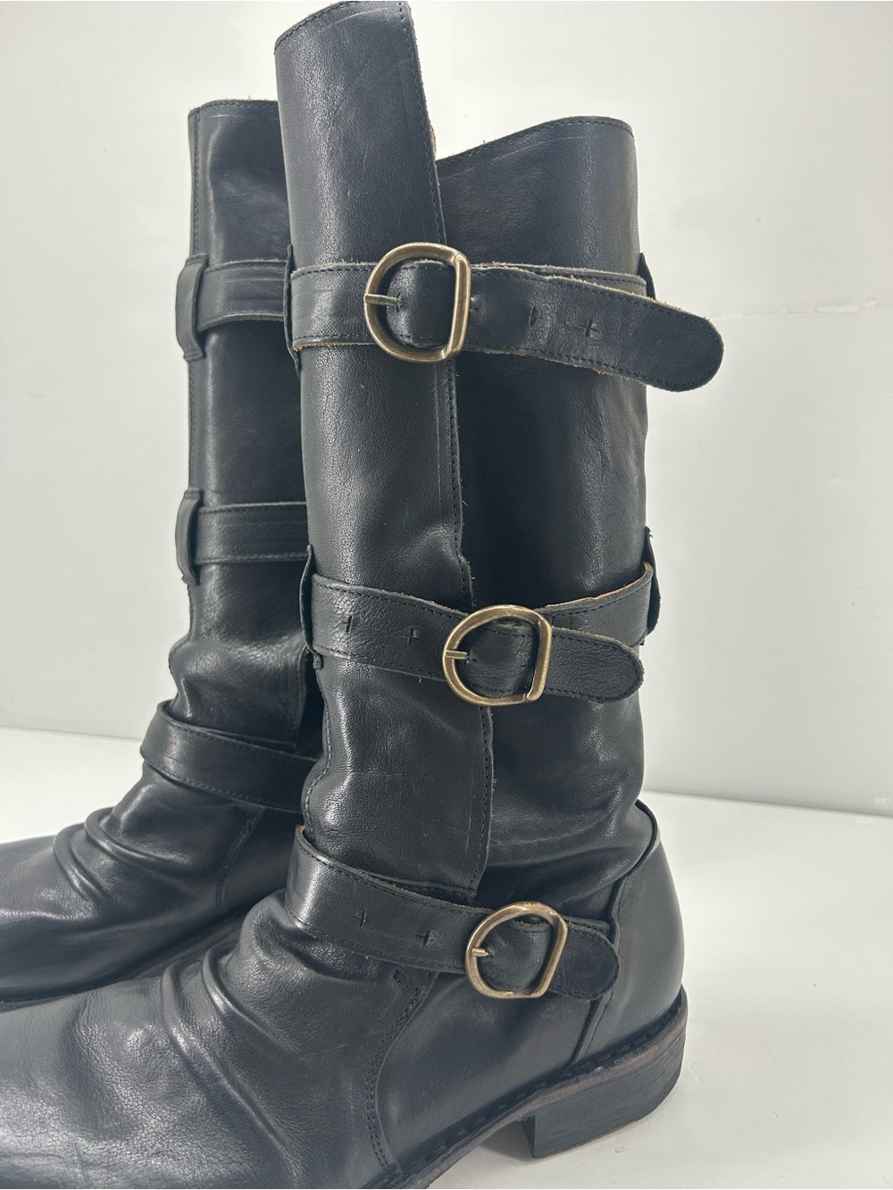 Fiorentini + Baker | Eternity | Black Leather Biker Boot